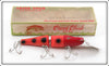 Vintage Creek Chub Orange Spotted Jointed Pikie Lure In Box 2630 DD