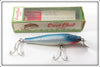 Vintage Creek Chub Blue Flash Saltwater Pikie Lure In Box 734 SW