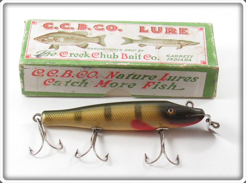 Leurre De Pêche Vintage Creek Chub Pikie Bois Méné Ancien