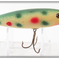 Coldwater Bait Co Red & Green Spots Coldwater Wiggler Lure