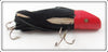 Vintage Ed Cummings Inc Red & Black Ed's Hula Hula Lure