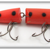 Creek Chub Orange Spotted Tack Eye Jointed Husky Pikie Lure 3030