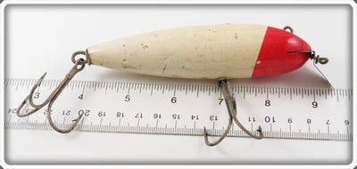 Vintage Creek Chub Slant Red Head White Husky Musky 602 Lure