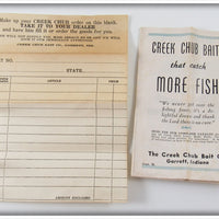 Creek Chub Golden Shiner Husky Injured Minnow In Box 3504