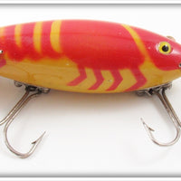 F.B. Hamilton Red & Yellow Medley's Wiggly Crawfish Lure