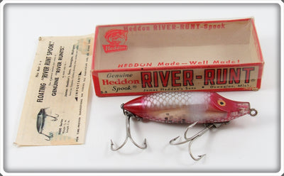 Heddon Fish Flash Silver & Red Lipless River Runt Lure In Box 