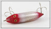 Heddon Fish Flash Silver & Red Lipless River Runt In Box