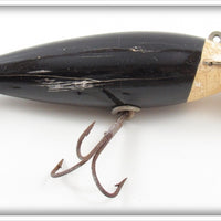 Vintage Creek Chub Black White Slant Head Wiggler Lure 111