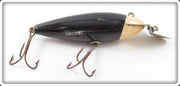 Vintage Creek Chub Black White Slant Head Wiggler Lure 111