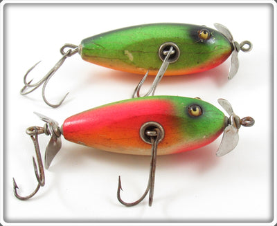 Creek Chub Fireplug & Rainbow Fire Baby Injured Minnow Pair