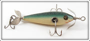 Vintage Heddon Green Crackleback 100 Dowagiac Minnow Lure