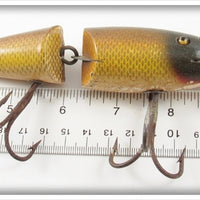 Vintage Creek Chub Golden Shiner Jointed Husky Musky Lure