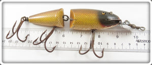 Vintage Creek Chub Golden Shiner Jointed Husky Musky Lure