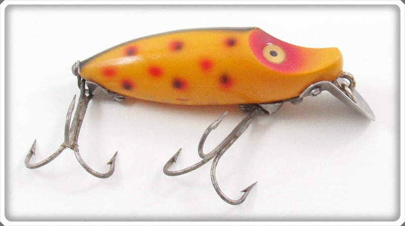 Vintage Heddon Spotted Orange River Runt Spook Sinker Lure 9110 SO