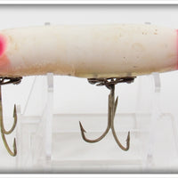 Heddon White With Red Eyes & Tail Vamp Spook In Unmarked Box