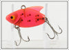 Heddon Fire Red With Black Spots Sonic 385 FRBS ~
