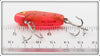 Heddon Fire Red With Black Spots Sonic 385 FRBS ~