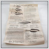 Eppinger Black With Stripe Winged Dardevlet In Box 102 W