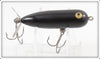 Vintage Heddon Uncatalogued Solid Black Baby Torpedo Lure 361 B
