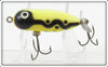 Heddon Uncatalogued Yellow With Black Snake Line Tiny Torpedo 360 YSL