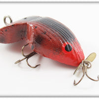 Vintage Bud Stewart Red & Black Crawdad Lure 