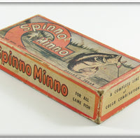 Uniline Mfg Co. Green White Ribs Spinno Minno In Unmarked Box