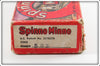 Uniline Mfg Co. Grey Ribs Red Head Spinno Minno In Box 503