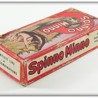 Uniline Mfg Co. Grey Ribs Red Head Spinno Minno In Box 503