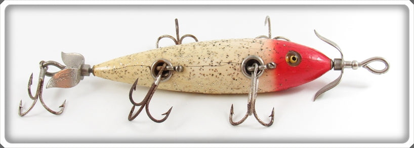 Heddon Red Head Flitter 150 Five Hook Dowagiac Minnow Lure 