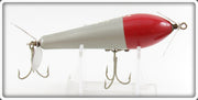 Vintage Trenton Silver Red Head Tail Spin Lure