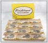 Vintage Fred Arbogast Tru Shad Dealer Box With 12 Lures In Boxes