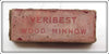 Veribest Green Cracked Back Wood Minnow No. 5 Gets Em Empty Box