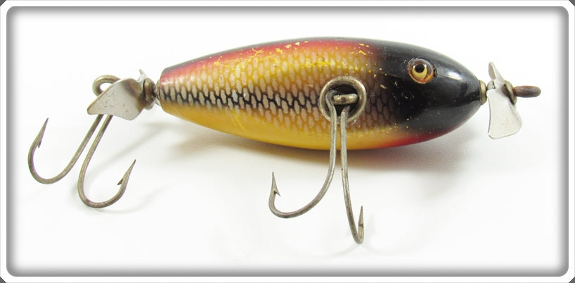 Vintage Creek Chub White Scale Baby Injured Minnow Lure 1625 