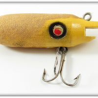 Vintage Tropical Bait Co. Yellow Fuzzy Duck Lure 