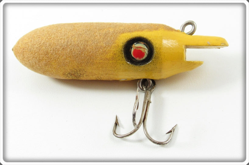 Vintage Tropical Bait Co. Yellow Fuzzy Duck Lure 