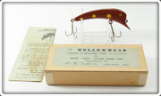 Vintage R - K Tackle Co. Mahogany Hollowhead Lure In Box