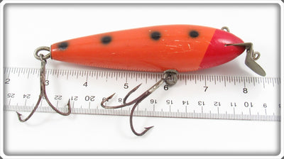 Creek Chub Orange Spotted Slant Head Husky Musky Lure 630 Special