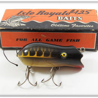 Vintage Isle Royale Black Swimming Mouse Lure In Box