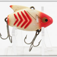 Vintage Heddon White Red Arrows Sonic Lure 385 WRX