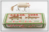 Vintage Creek Chub White Lucky Mouse Lure In Box 3602