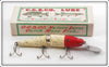Creek Chub Nite Glow Red Head Deep Diving Jointed Pikie In Box 2622 DD