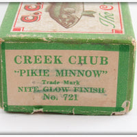 Creek Chub Nite Glow Pikie In Box 721