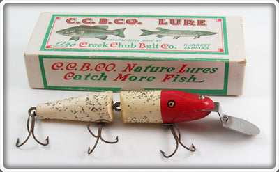 Creek Chub Non Luminous Red Head With Glitter Jointed Pikie In Box