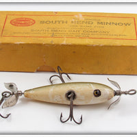 Vintage South Bend Slate Back Minnow Lure In Unmarked Box