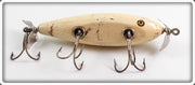 Creek Chub Solid White Injured Minnow 1512 Special Lure