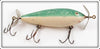 Vintage Ypsilanti Bait Co Green & White Ypsi Minnow Lure 