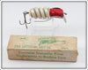 Zink Artificial Bait Co Red Zink Screwtail Lure In Box