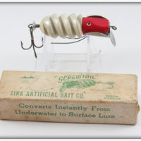 Zink Artificial Bait Co Red Zink Screwtail Lure In Box