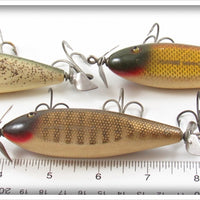 Creek Chub Silver Flash, Golden Shiner & Pikie Scale Injured Minnow Lot