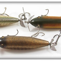 Creek Chub Silver Flash, Golden Shiner & Pikie Scale Injured Minnow Lot